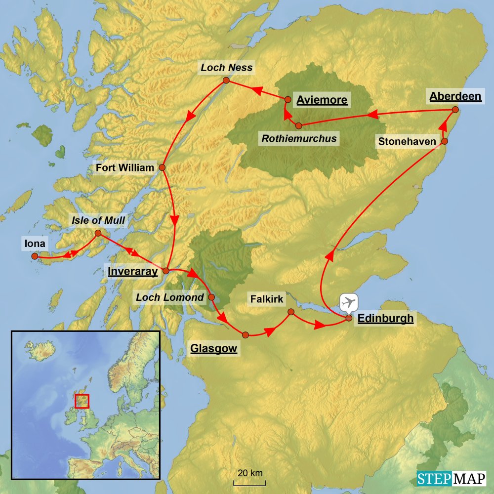 schottland GROSSBRITANNIEN – Begegnungen mit Schottland | Studienreisen | Städtereisen  | Gruppenreisen | B&T Touristik | B&T Touristik
